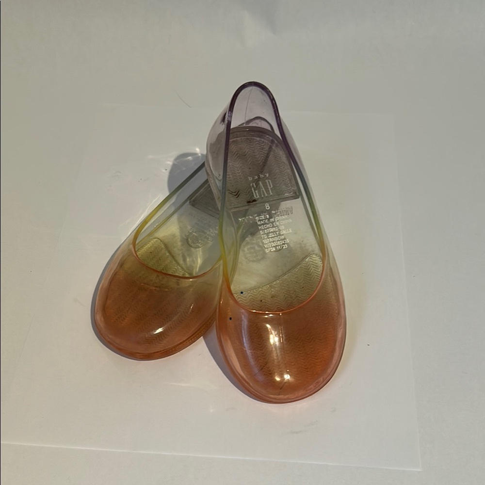 GAP Kids Orange Jelly Shoes (size 8)